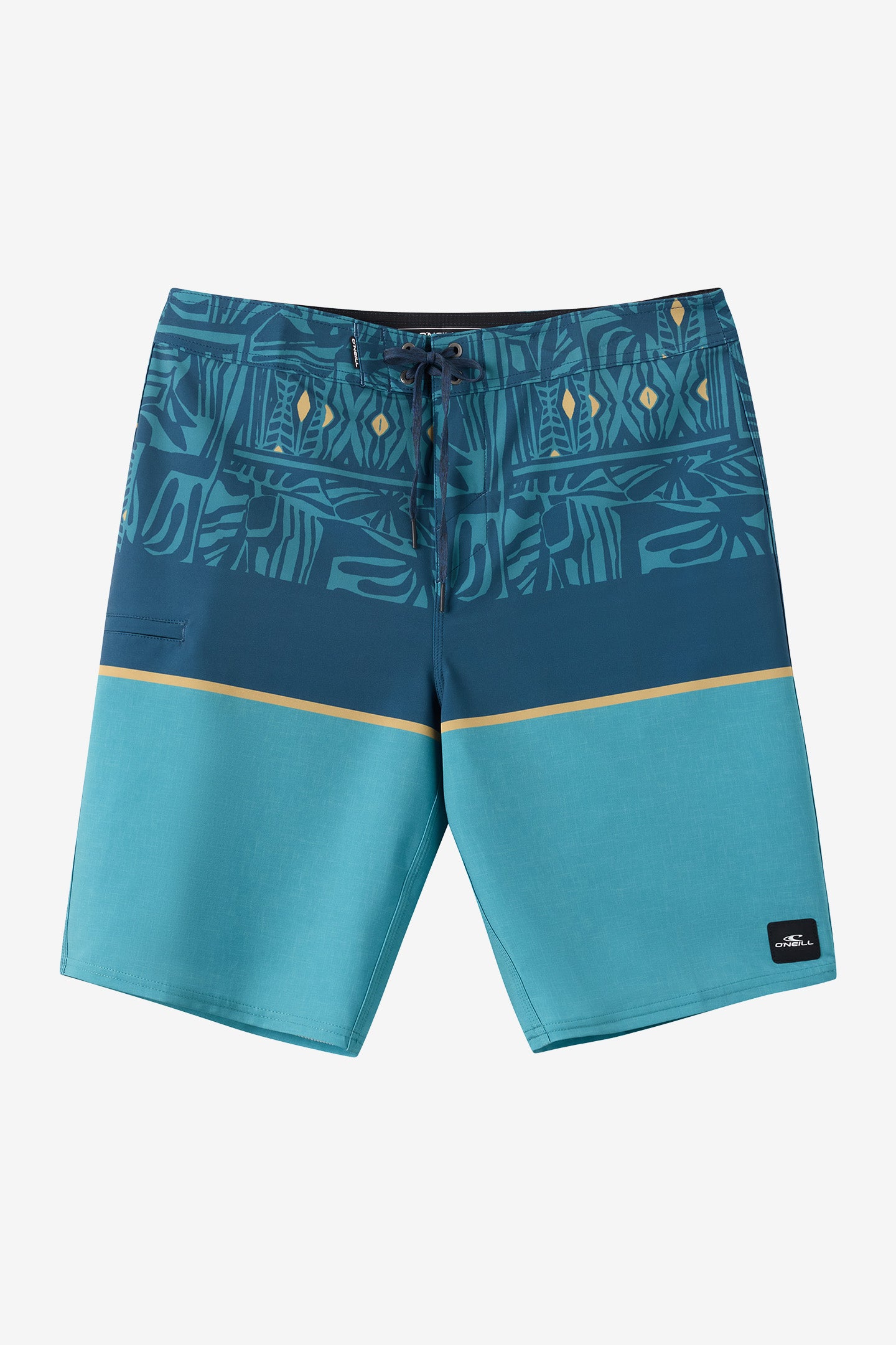 O'Neill Men's Hyperfreak Heat Block 21"" Board Shorts in Brittany Blue, Size 30, Elastane/Polyester