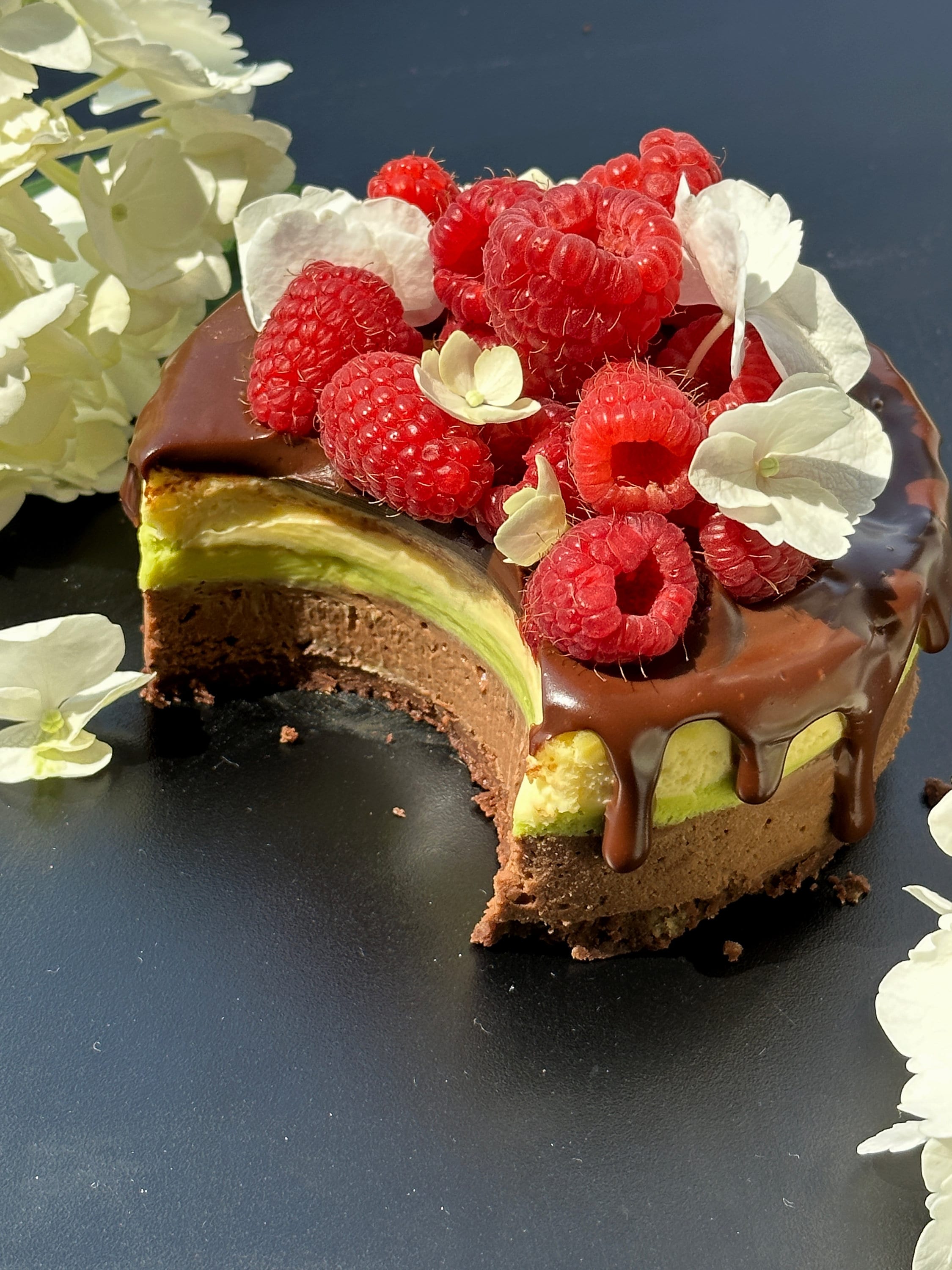 Ricetta della cheesecake al cioccolato e pistacchio in PDF / Cheesecake alla vaniglia / Cheesecake a strati / Guida ai dolci al forno