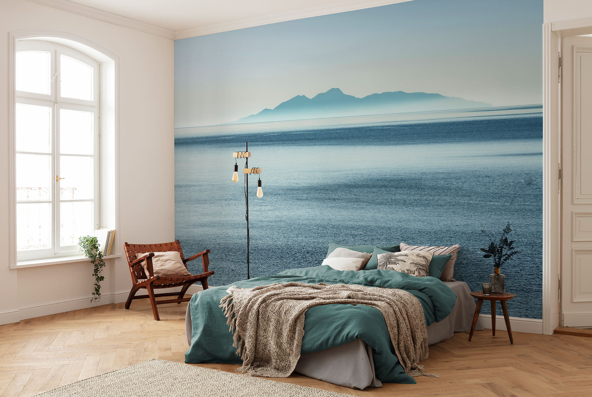 "Fototapete KOMAR ""Vlies Fototapete - Waterside - Größe 400 x 250 cm"", blau, B:400m H:250m, Vlies, Tapeten"