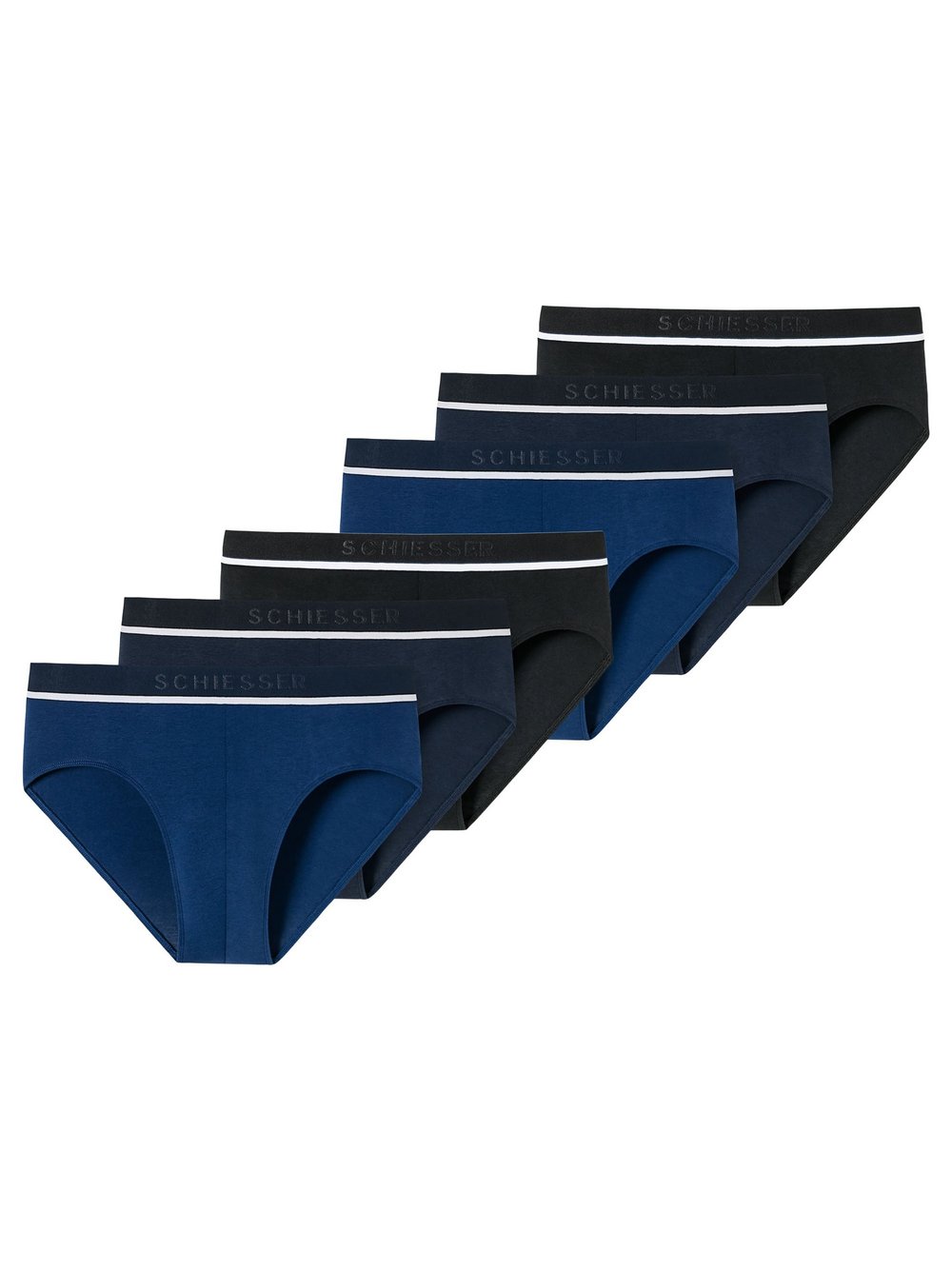 Schiesser Slip 6er Pack Herren mehrfarbig, M Image