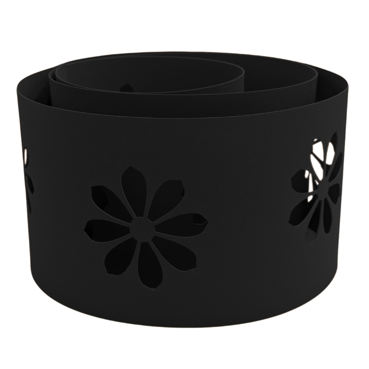 zaun|zu® Sichtschutz zaun|zu PREMIUM dekor Sonnenblume Sichtschutz Schwarz 2,55m Image