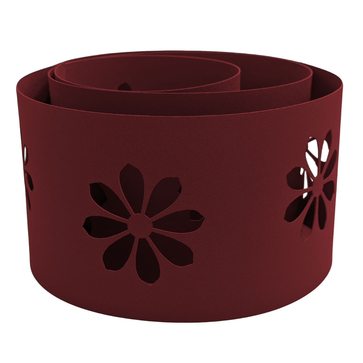 zaun|zu® Sichtschutz zaun|zu PREMIUM dekor Sonnenblume Sichtschutz Bordeauxrot 2,55m Image