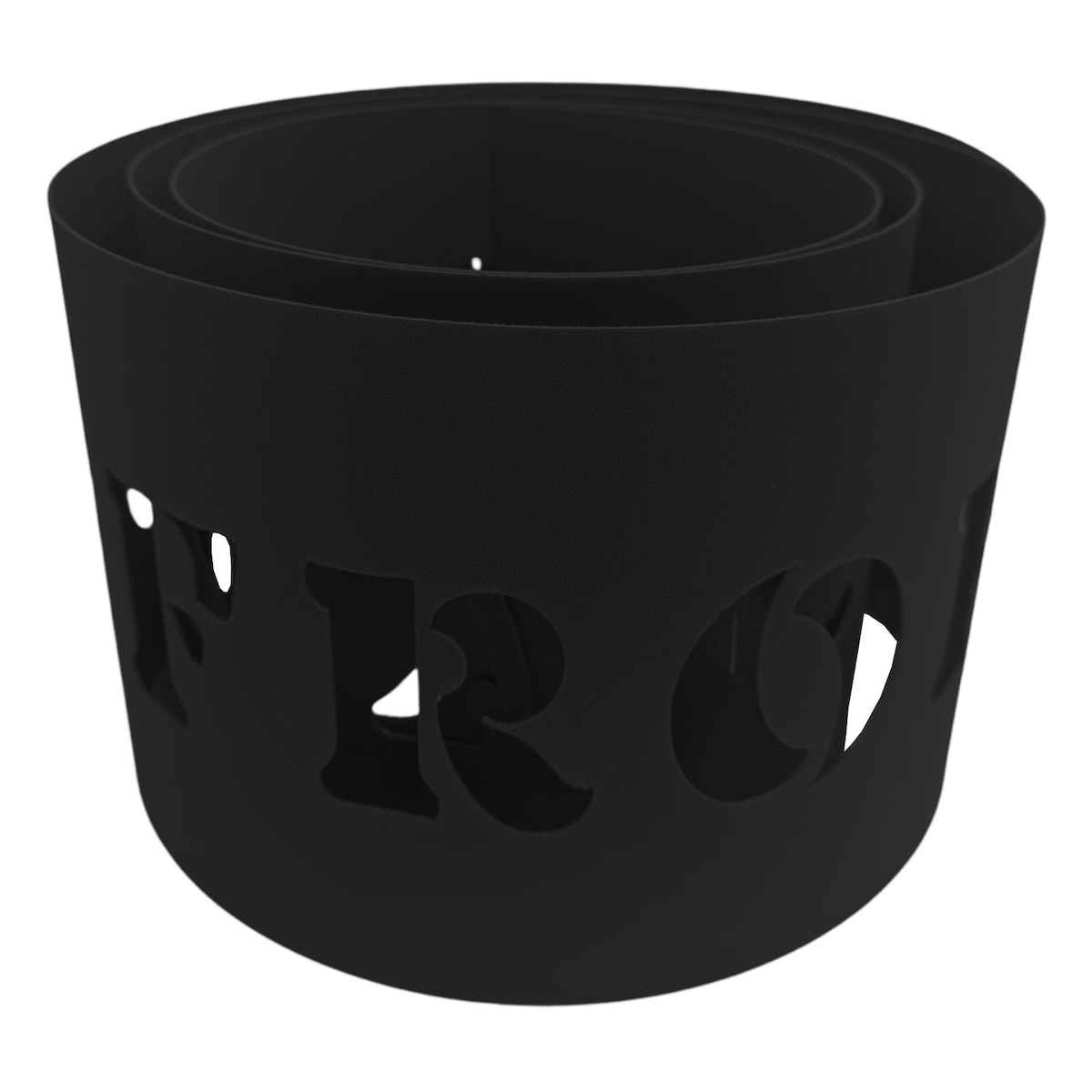 zaun|zu® Sichtschutzstreifen PREMIUM Frohe Weihnachten Tiefschwarz 2,55m Image