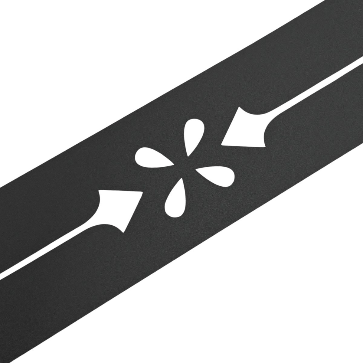 zaun|zu® Sichtschutz Premium Dekor Verona Sichtschutz Anthrazit 2,55m Image