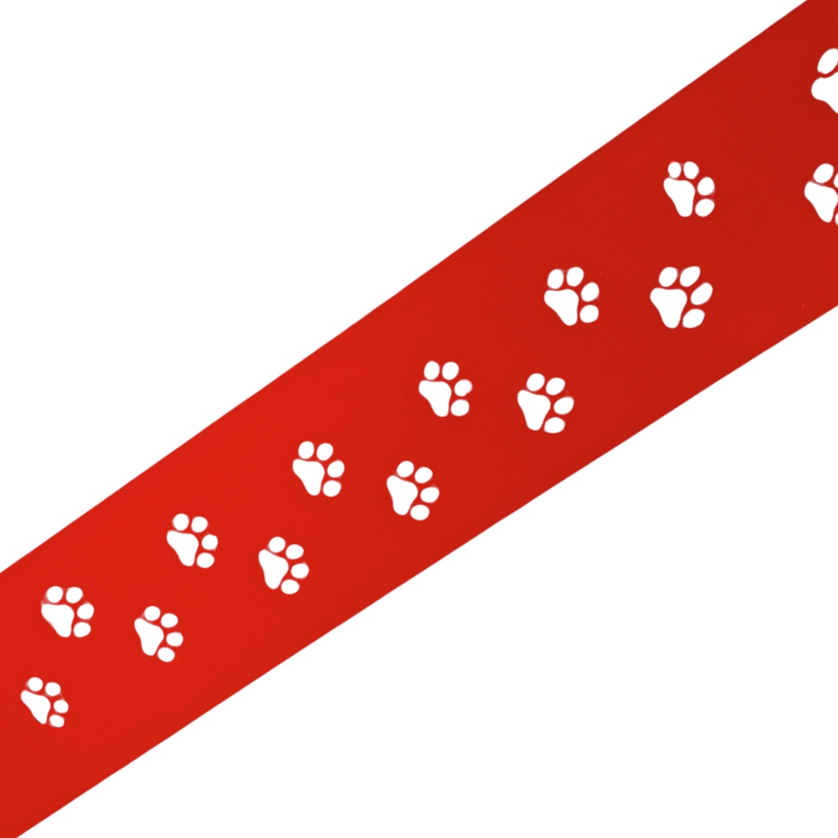 zaun|zu® Sichtschutz PREMIUM Dekor Tapsi für Doppelstabzäune Rot 2,55m Image