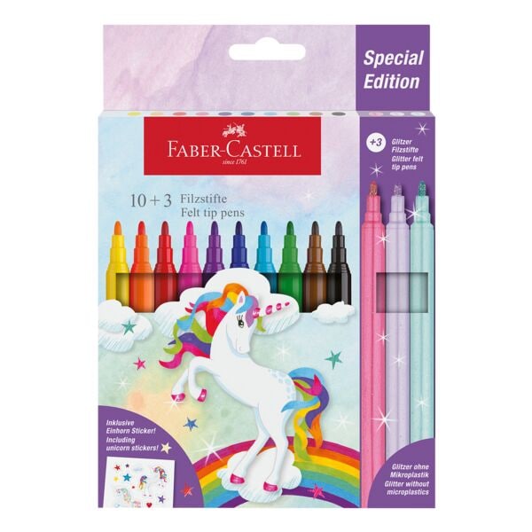 Faber-Castell (Schule) Filzstifte »Einhorn« 13 Stück Image