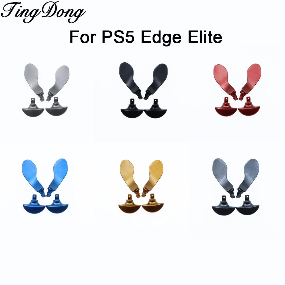 1Set Metall Zurück Paddel Für PS5 Edge Elite Controller Austauschbare Trigger Tasten Ersatz Grip Zubehör Image