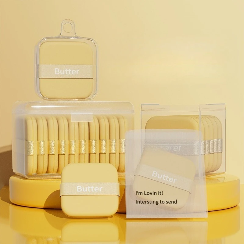 Butter Puff Air Cushion Kekse werden im Kontakt mit Wasser groß. Superweiche Make-up-Tools. Doppelseitiger Obedience Butter Puff Image