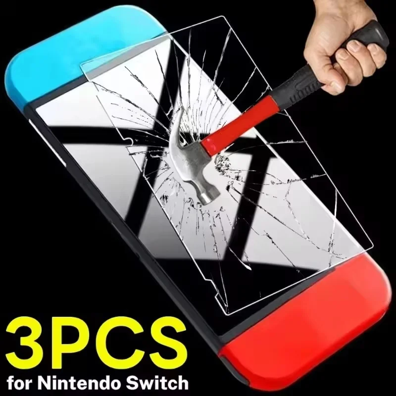 1–3 Stück HD-Displayschutz aus gehärtetem Glas für Nintendo Switch OLED/NS/Lite Premium, kratzfester Displayschutz aus gehärtetem Glas Image