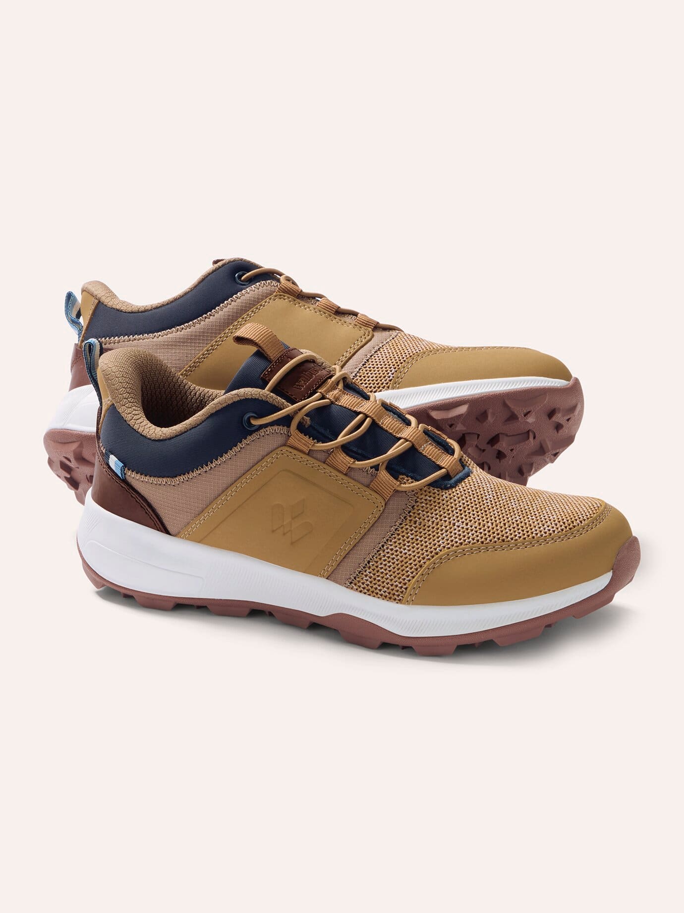 Walbusch Herren Materialmix Sneaker-Schuh Mühelos Braun
