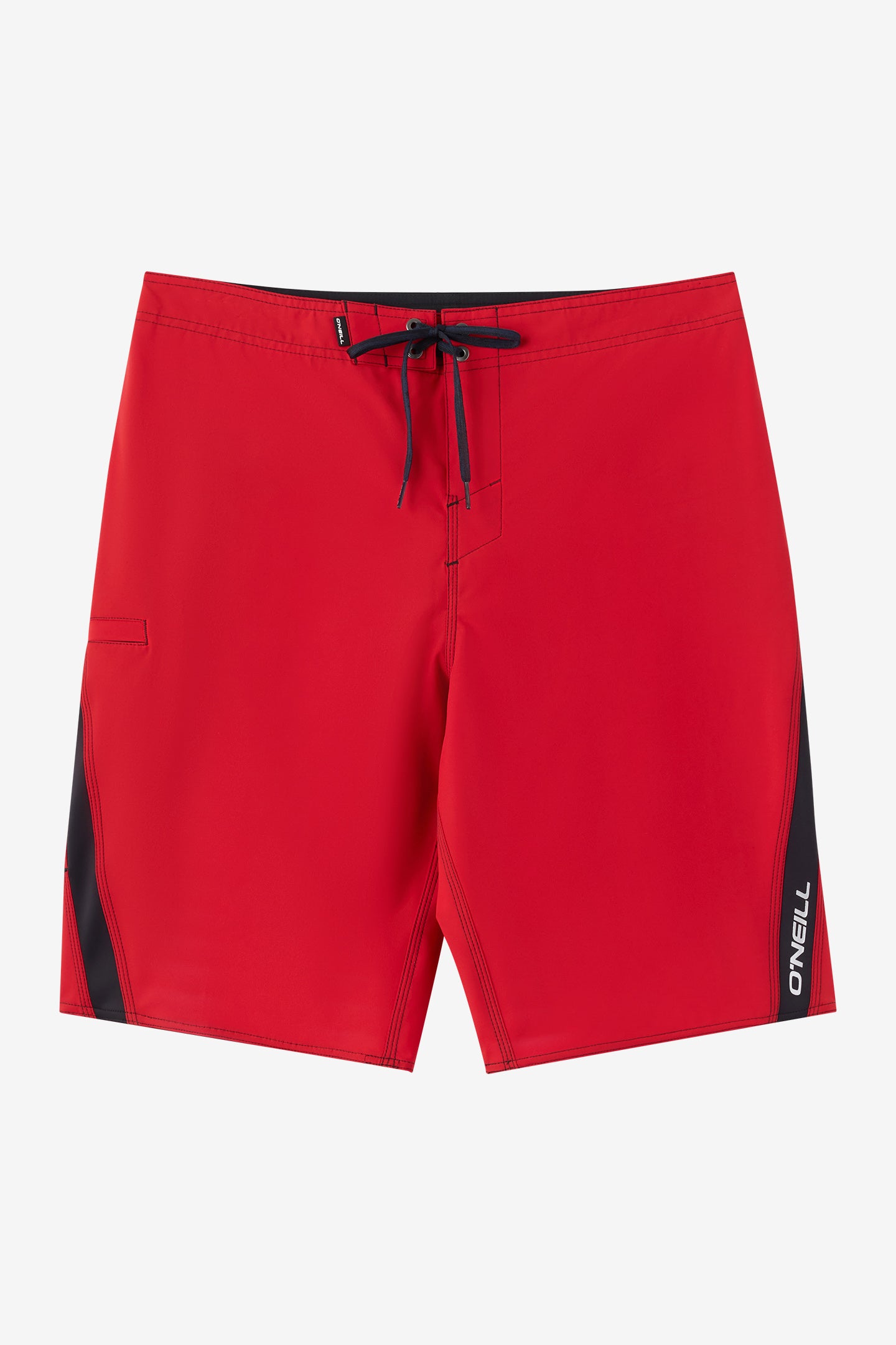 O'Neill Men's Superfreak Solid 21"" Board Shorts in Red, Size 32, Elastane/Nylon/Polyester