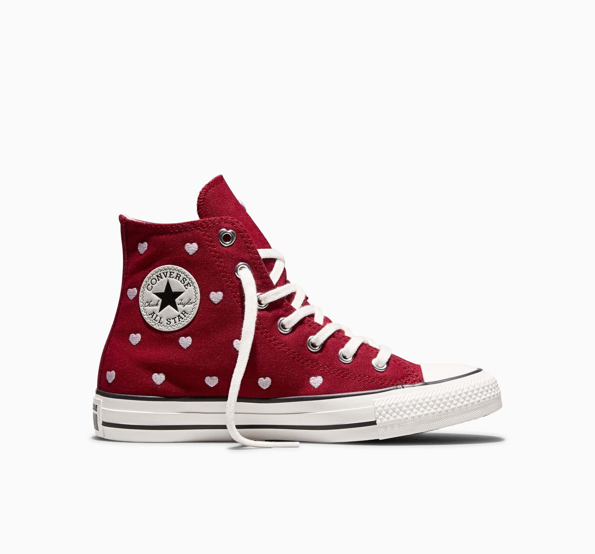Sneaker CONVERSE "CHUCK TAYLOR ALL STAR HEARTS & ROS", Damen, Gr. 37,5, days ahead, vintage weiß, new found bloom, Textil, Schuhe Sneaker, Valentinstag Love Valentine Edition