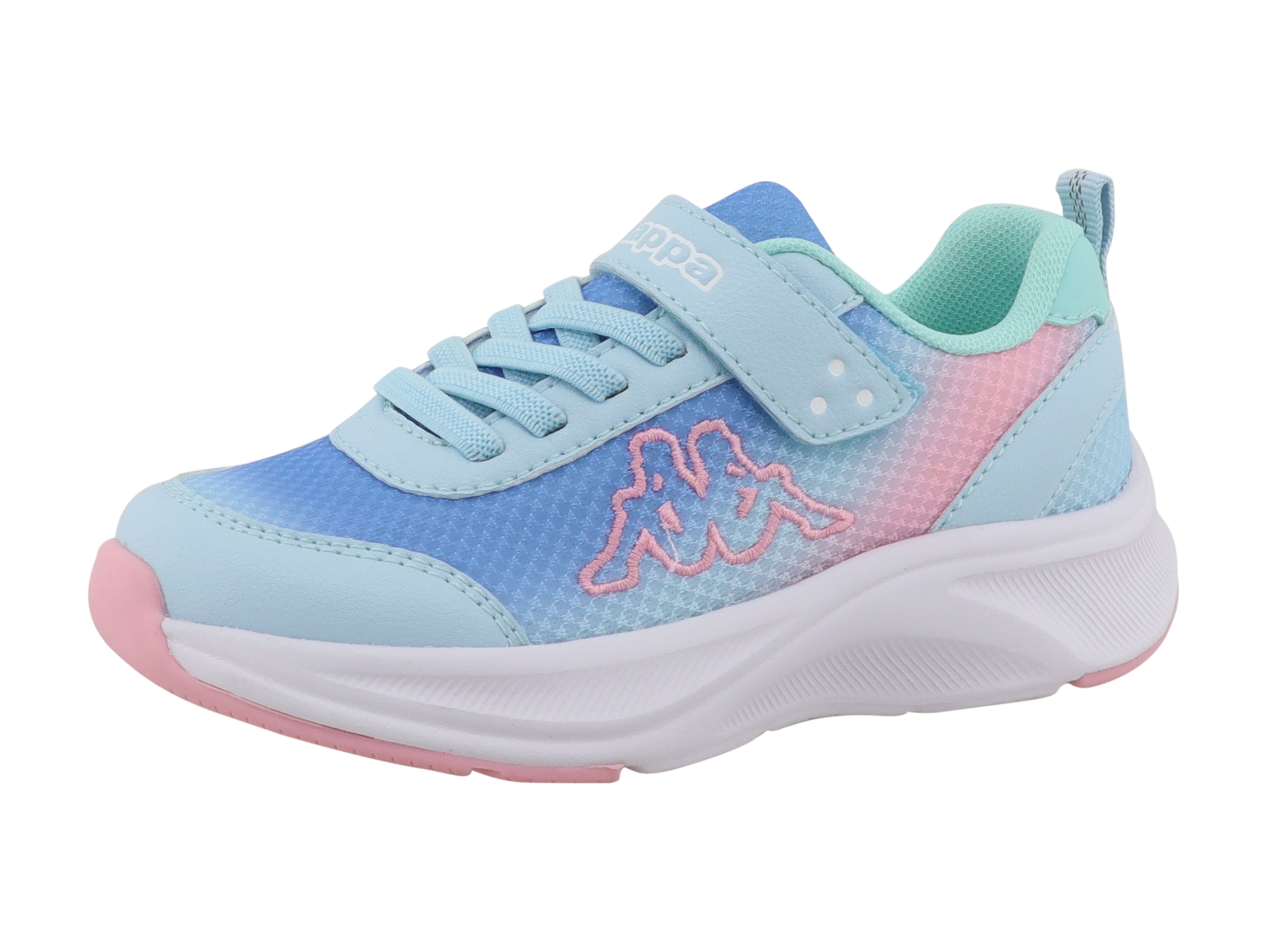 Sneaker KAPPA "UHURA", Damen, Gr. 26, blau, rose, Synthetik, Schuhe Sneaker