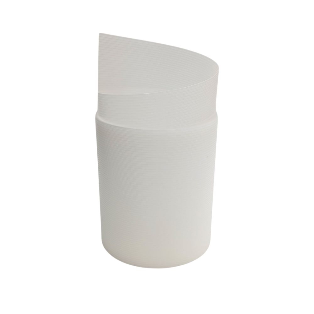 zaun|zu® Sichtschutz Rille PP für Doppelstabmatten UV-beständiger Sichtschutz Milchglas-Optik, 2,55m Image