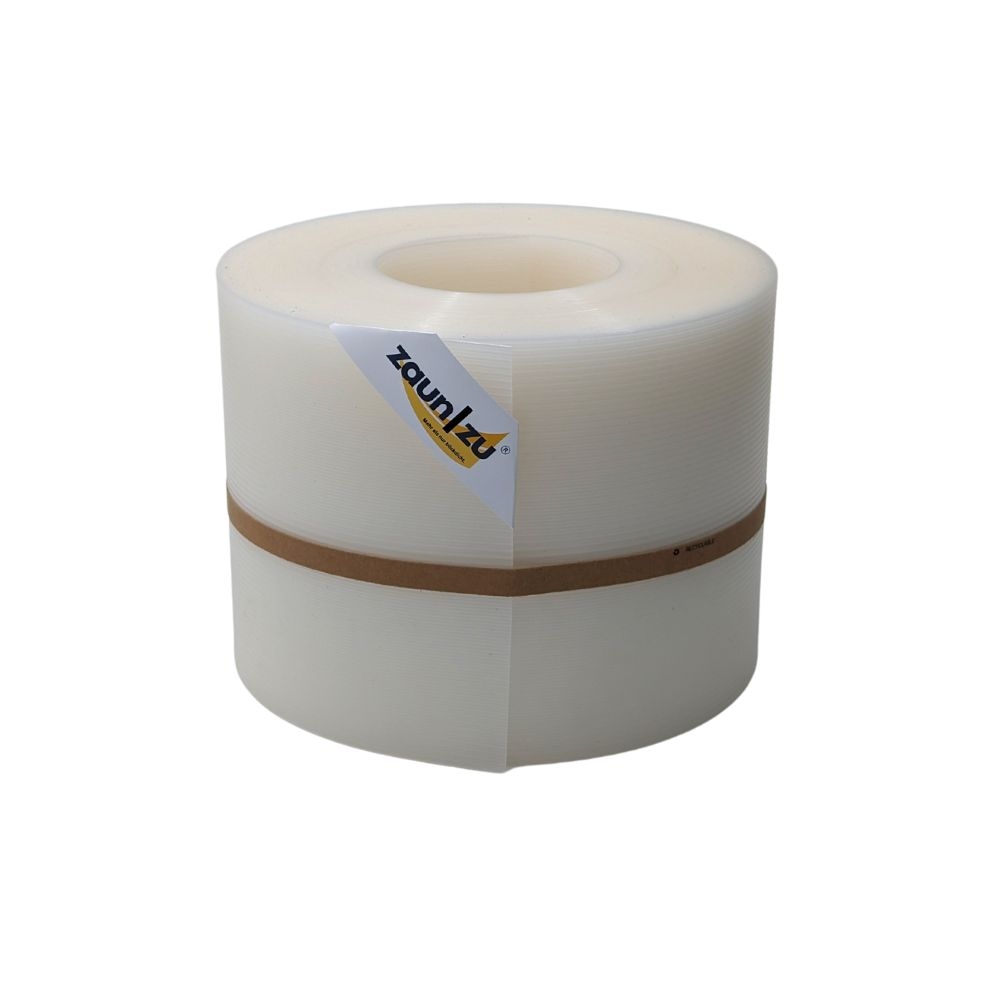 zaun|zu® Sichtschutz Rille für Doppelstabmatten Zaunblende Milchglas-Optik, 35m Image