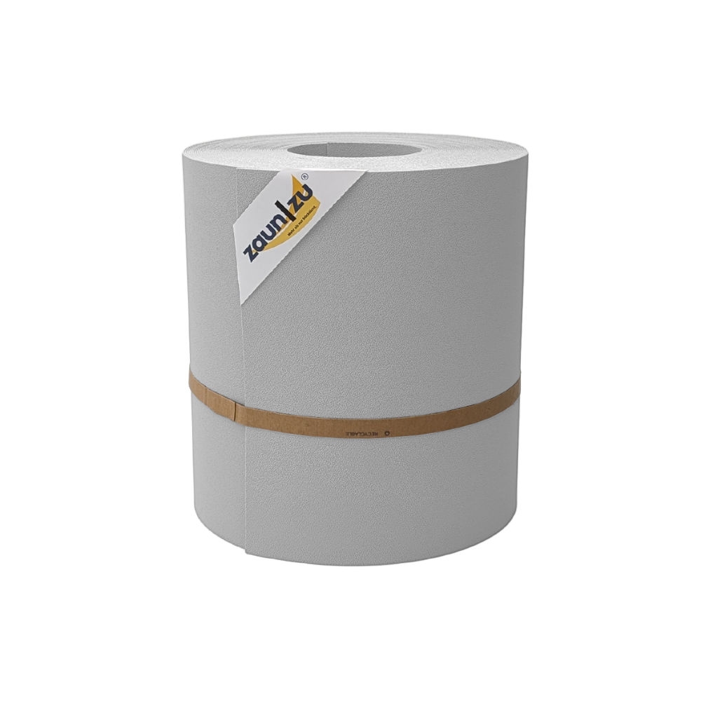 zaun|zu® Sichtschutz Premium Maxi für Doppelstabmatten 24cm hoch Lichtgrau 26m Image