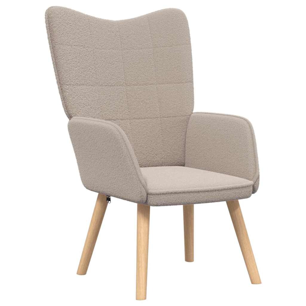 vidaXL Sessel Hellgrau 62 x 67 x 95,5 cm Sherpa-Stoff Image