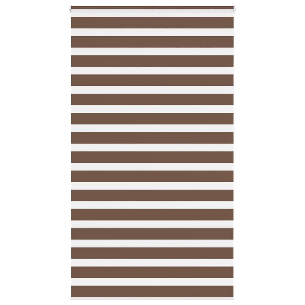 vidaXL Doppelrollo Braun 120x230 cm Stoffbreite 115,9 cm Polyester Image