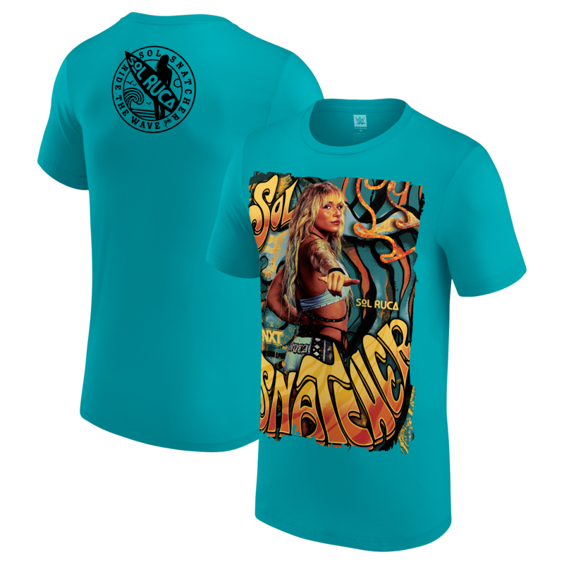 Herren-T-Shirt mit Sol Ruca Foto in Türkis Image