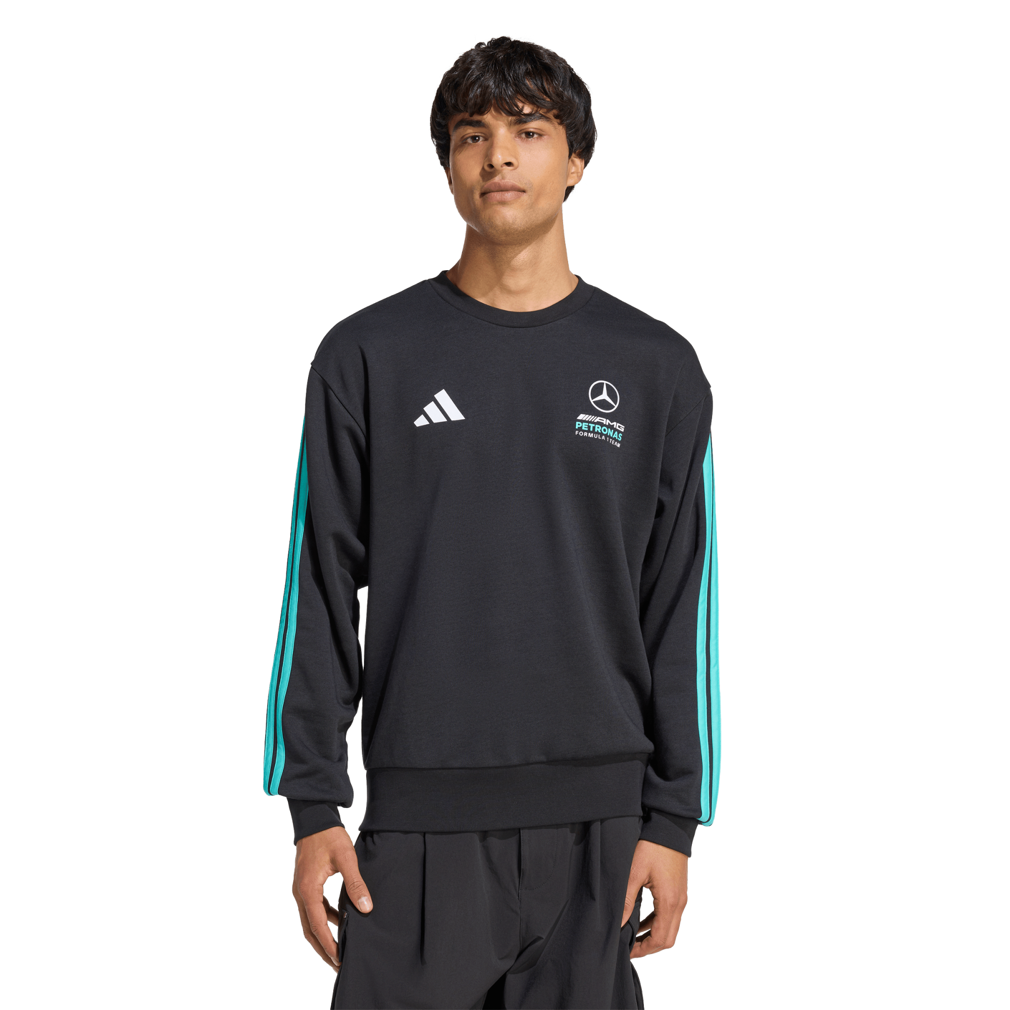 Sweat-shirt logo Mercedes AMG Petronas adidas F1 - Noir - Homme Taille: XL