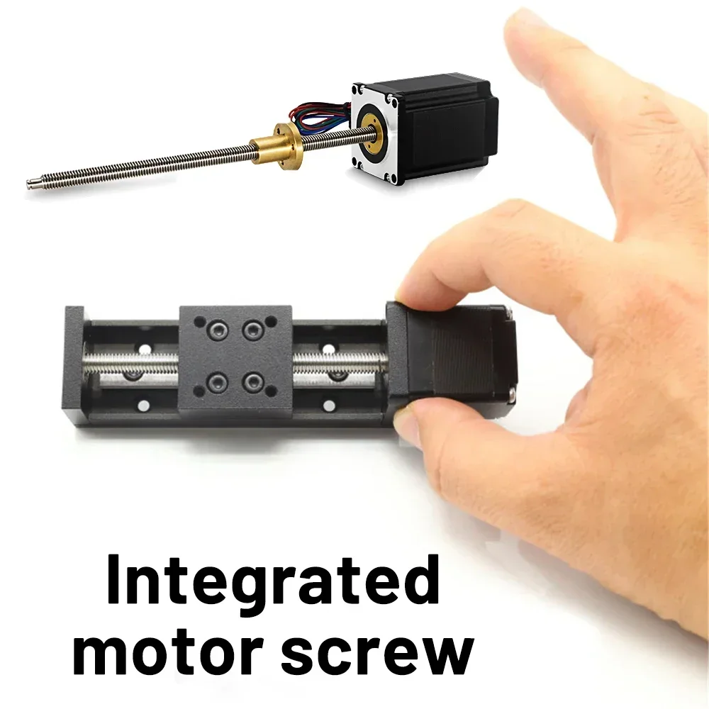 X Y Z-Achse motorisierter Schiebetisch T-Typ Linearführungsschiene Bühne CNC Mini Schiebetisch Motorantriebssatz elektrische lineare Bühne Image