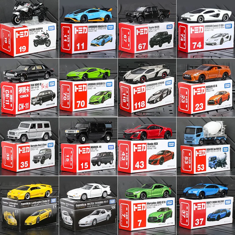 Tomica Spielzeugautos Mini-Druckguss-Legierung Modellauto Metall Sportfahrzeuge Verschiedene Stile Geschenke für Kinder Hobby-Kollektion Image
