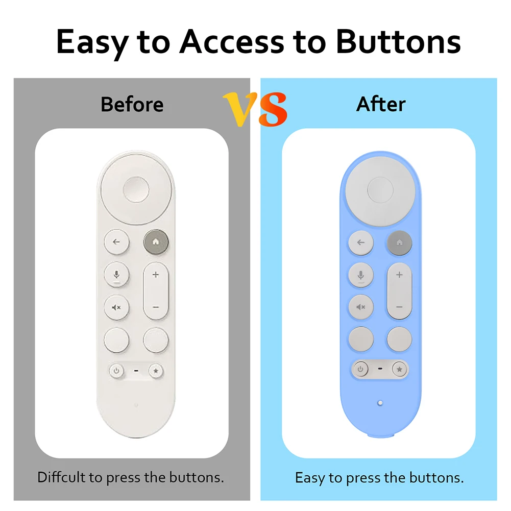 Silikon Fernbedienung Fall Schutzhülle Controller Hülse Haut TV Fernbedienung Fall Fernbedienung Abdeckung für Google TV Streamer 4K Fernbedienung Image