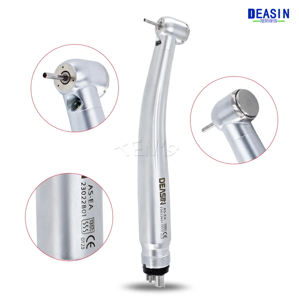 DEASIN LED Dental High Speed Handstück Self-powered Air Turbine Dental Handstück Standard 2/4 Löcher SU Cartirdge Rotor Image