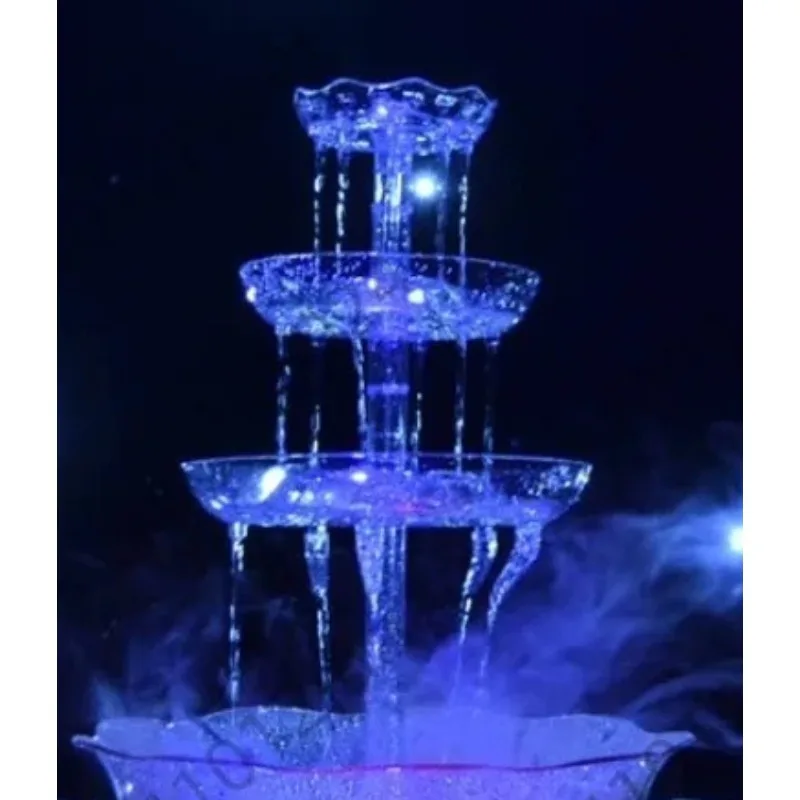 3-stöckiger Wein-Champagner-Partybrunnen, Rotweinspender, Saft, Getränk, Bier, Wasserfall, Maschine, 110 V/220 V Image