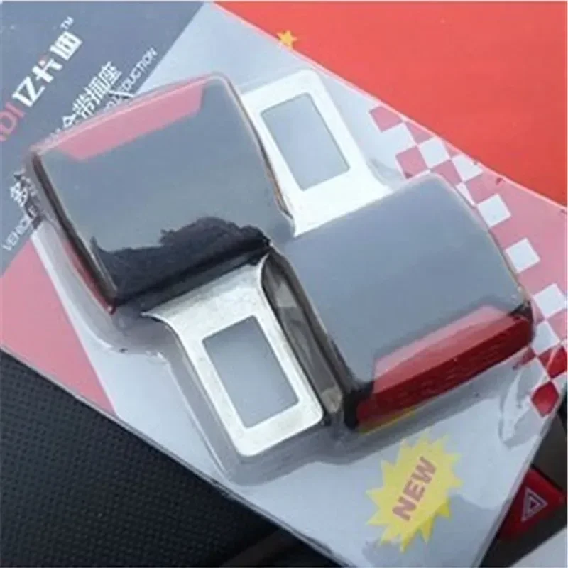 2PC Auto Cintura di Sicurezza Clip Extender Cintura di Sicurezza Blocco Fibbia Spina Inserto Spesso Presa Extender Fibbia di Sicurezza Cintura di Sicurezza Accessorie
