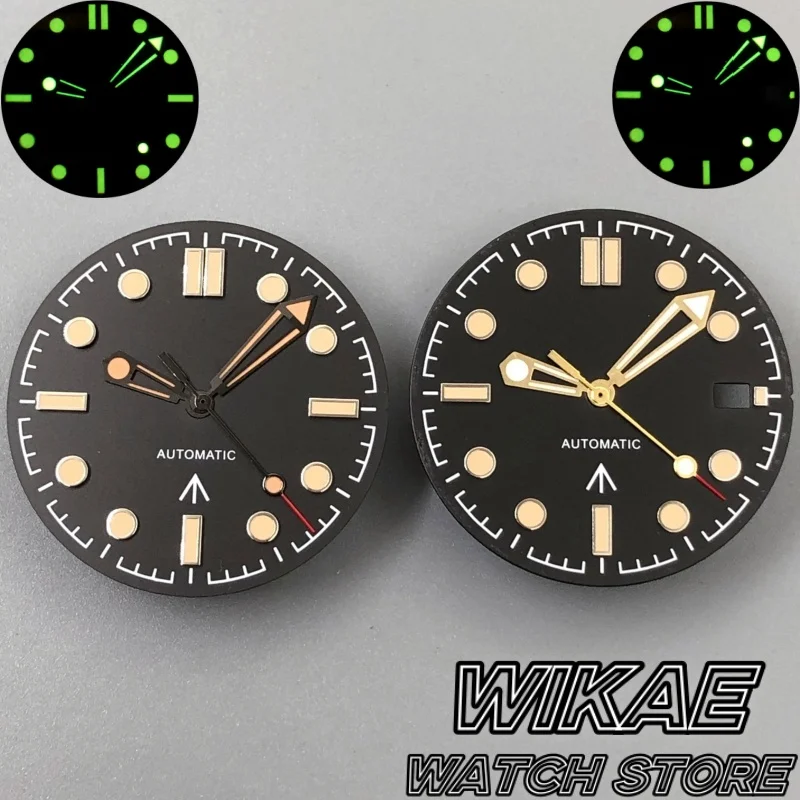 31mm Vintage Win007 Stil NH35 Zifferblatt Rose Zeiger Set mit leuchtenden Passform NH34NH35 PT5000 ETA2824 Uhrwerk Uhrenzubehör Image