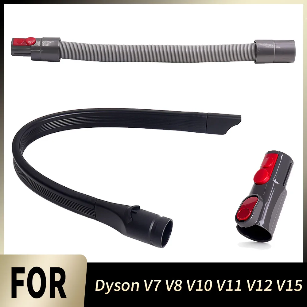 Flexibler Fugendüsen-Verlängerungsschlauch für Dyson V7 V8 V10 V11 V12 V15 Staubsauger, flacher Saugdüsenkopf, Ersatzteil Image