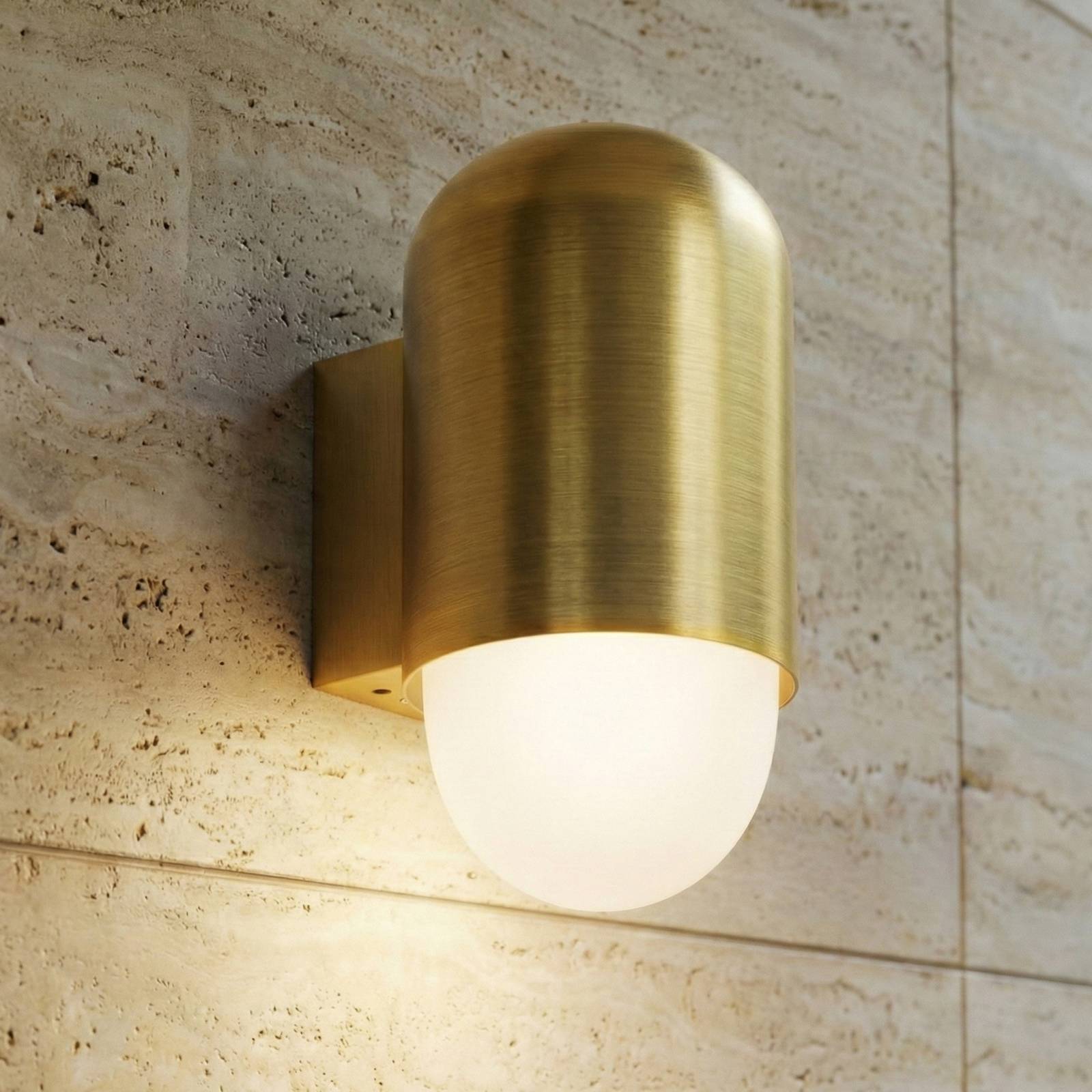 Outdoor Wall Light Pilva Lindby, dimmable, Bronze / antique brass, Aluminium, Modern, Outdoor Wall Light