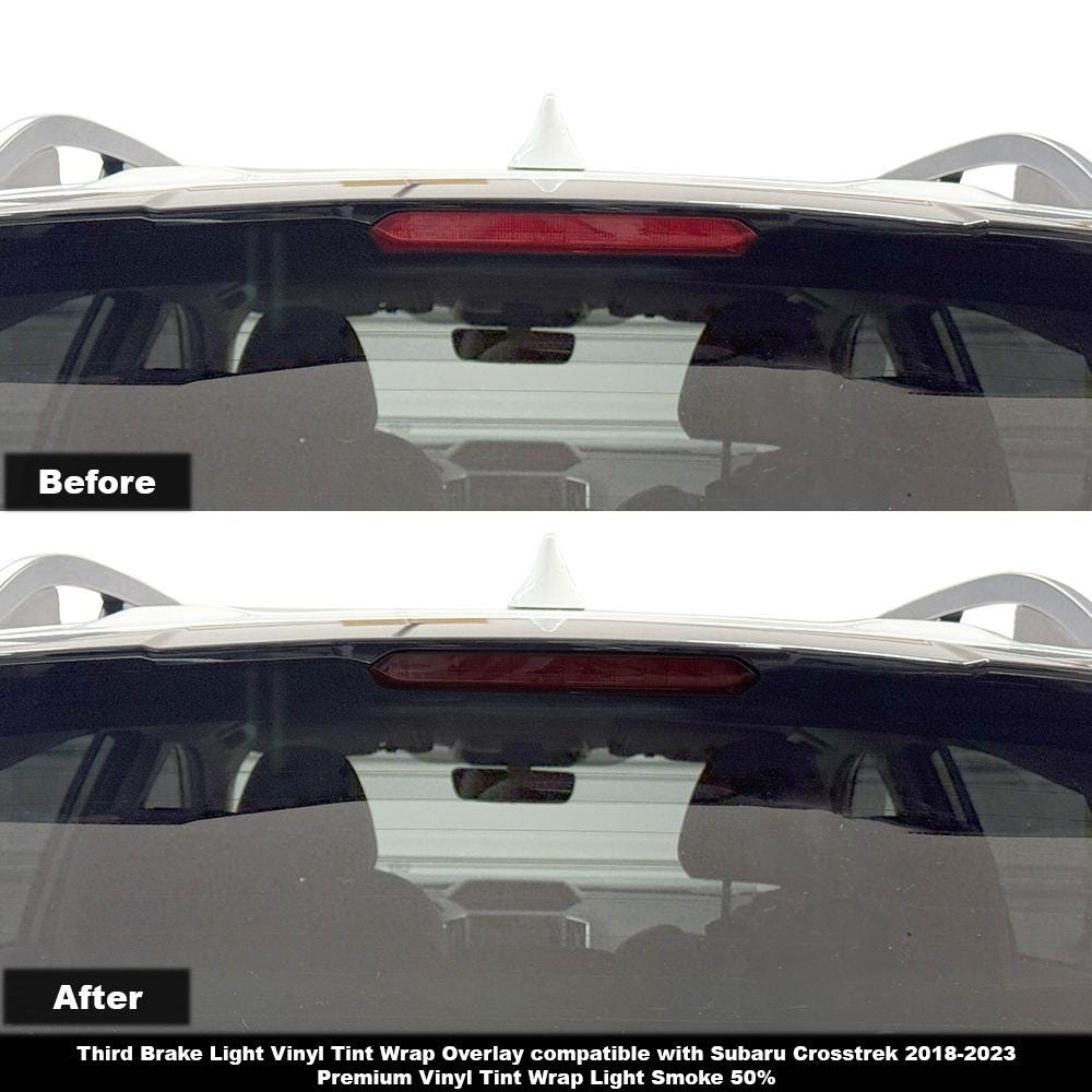 Crux Motorsports 3rd Brake Light Tint Vinyl Wrap Overlay Light Smoke 50% compatibile con Subaru Crosstrek 2018-2023 e Impreza Hatch 2017-2023
