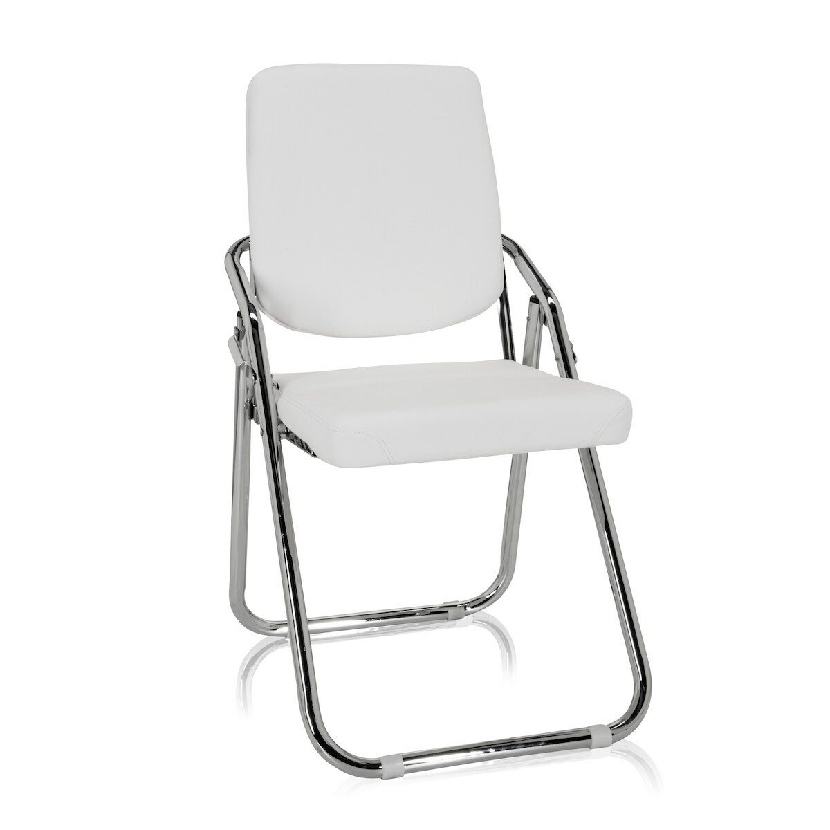 Konferenzstuhl / Besucherstuhl / Stuhl ESTO PU weiß hjh OFFICE Image