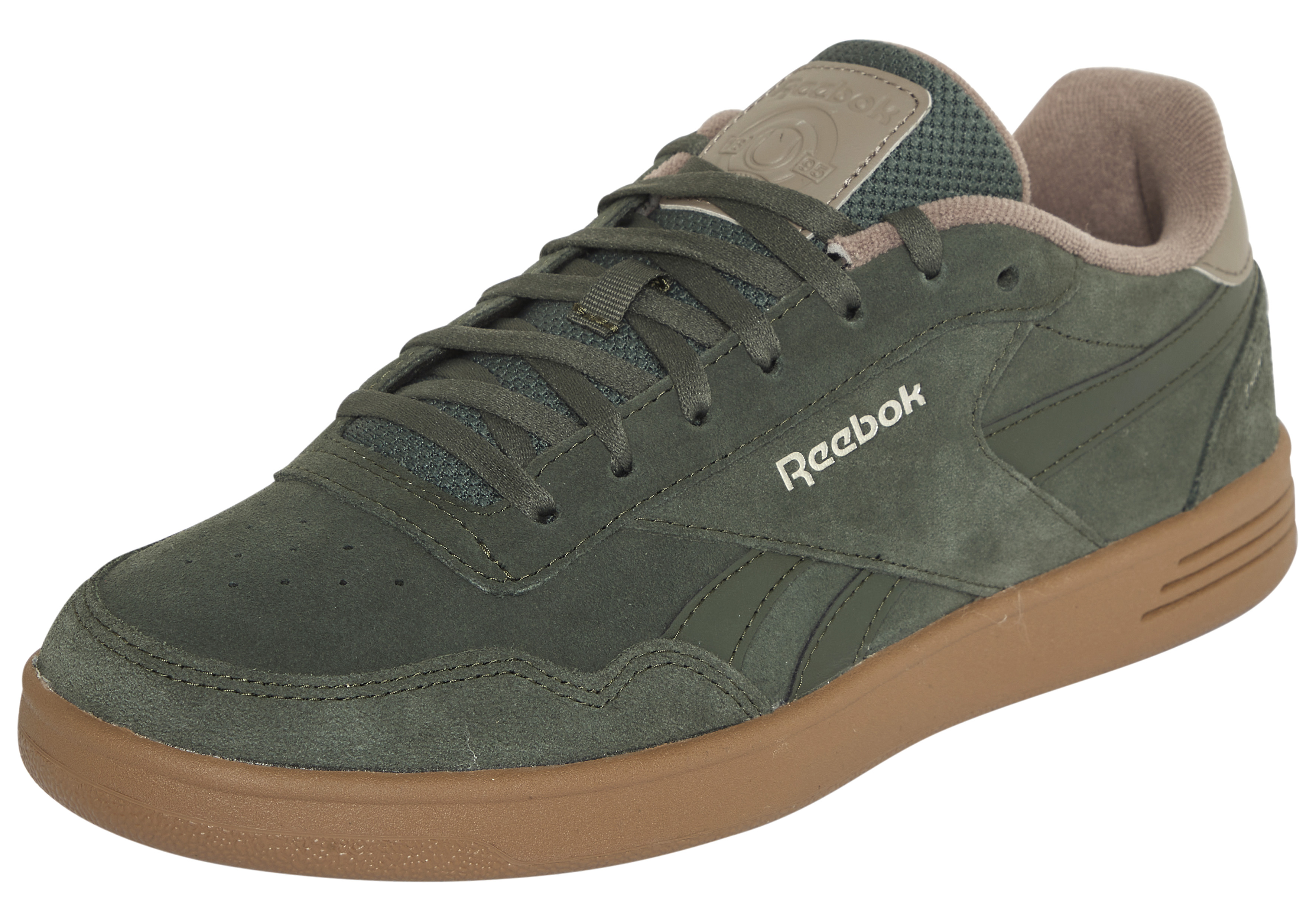 Sneaker REEBOK CLASSIC "REEBOK COURT ADVANCE", Damen, Gr. 41, gritgrün, flintgrau, grittygrau, Leder, Synthetik, Schuhe Sneaker