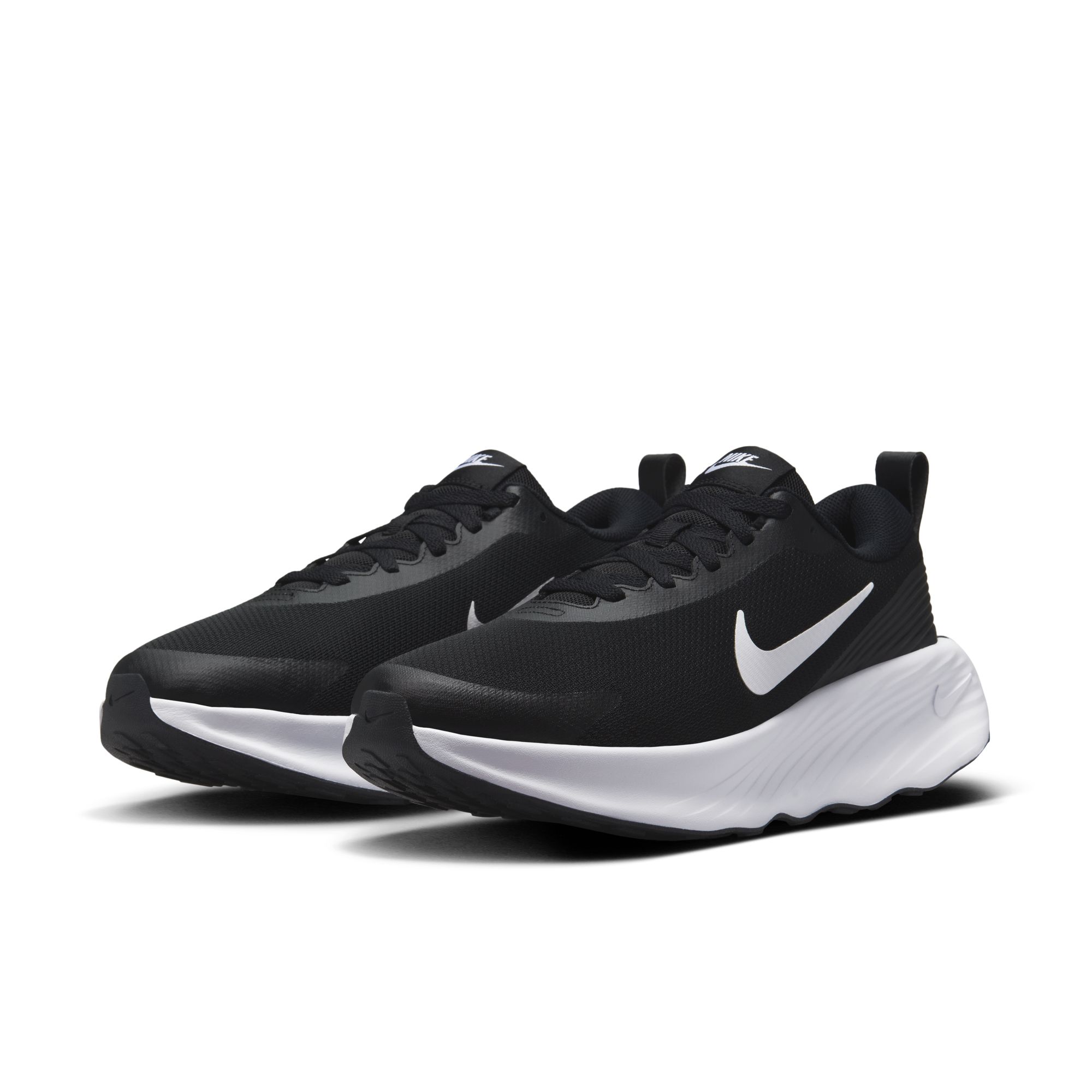 Walkingschuh NIKE "M NIKE PROMINA", Damen, Gr. 40, schwarz, weiß, Synthetik, Textil, Schuhe Walkingschuh