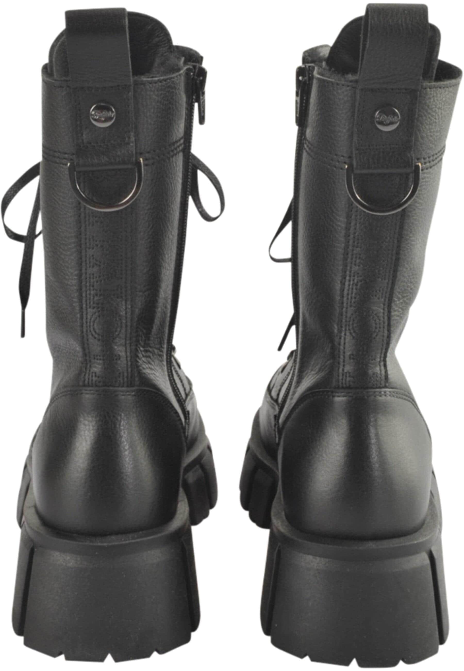 Stiefel BUFFALO "Buffalo ESCAPE LACE UP HI WARM", Damen, Gr. 40, schwarz, Kunstfaser, unifarben, Schuhe Stiefel