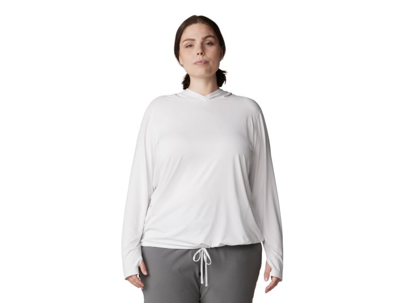 Mountain Hardwear Crater Lake LS Hoody - Women's Extended Fogbank REGxLH 1829682-102-2X