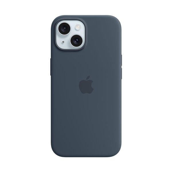 Apple Smartphone-Hülle mit MagSafe »Silikon Case« iPhone 15 sturmblau blau