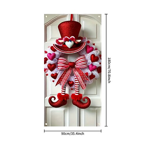 Oster-Türbanner, bunte Ostereier und Hasen-Dekoration, festliche Frühlingsfahne – perfekt als Türbanner, Hintergrund und für saisonale Dekoration. Image