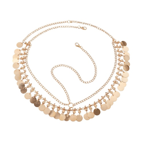 Karneval 2026 Rio de Janeiro: Samba-Accessoires im Bohème-Stil, Stirnkette mit Goldmünzen, Kopfschmuck, Kostüm für Festivalauftritte in Brasilien Image