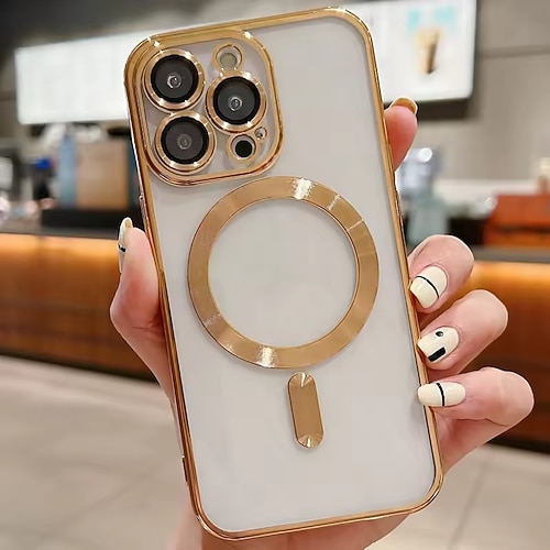 Handy Hülle Handyhüllen Für iPhone 17 Air 17 16 15 14 Pro Max Plus 13 Pro Max Rückseite Magnetisch Stoßfest Retro TPU Image