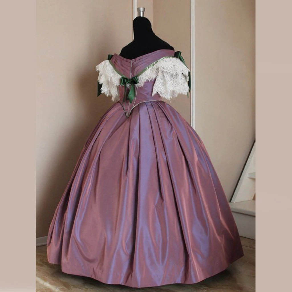 Bürgerkrieg Theater Southern Belle lila Ballkleid Viktorianisches Bürgerkrieg lila Abendkleid Renaissance Theater Prinzessin Kleid