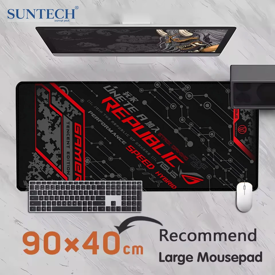 Gaming-Matten, High-End-Anpassung, Mauspad, groß, erweitert, 400 x 900, PC, Computer, Tastatur, XXL, Schreibtischunterlage, Bürozubehör, Teppich Image