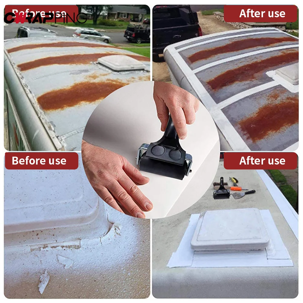 Rv-Reparaturband, wasserdicht, selbstklebend, für RV-Dach, Leck-Reparaturband, Camping-Zubehör, Wohnwagen-Gadgets, mobiles Wohnaccessoire Image