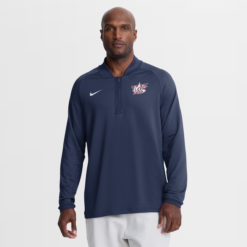 Nike Herren-Pullover mit halbem Reißverschluss, marineblau, USA Baseball 2026 World Baseball Classic Victory Dri-FIT-Design Image