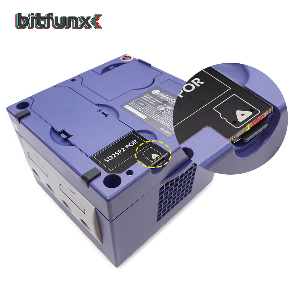 Bitfunx V1.3 SD2SP2 Pro SD-Kartenadapter Load SDL Micro SD-Karte TF-Kartenleser für Nintendo Gamecube NGC NTSC Serial Port 2 Image