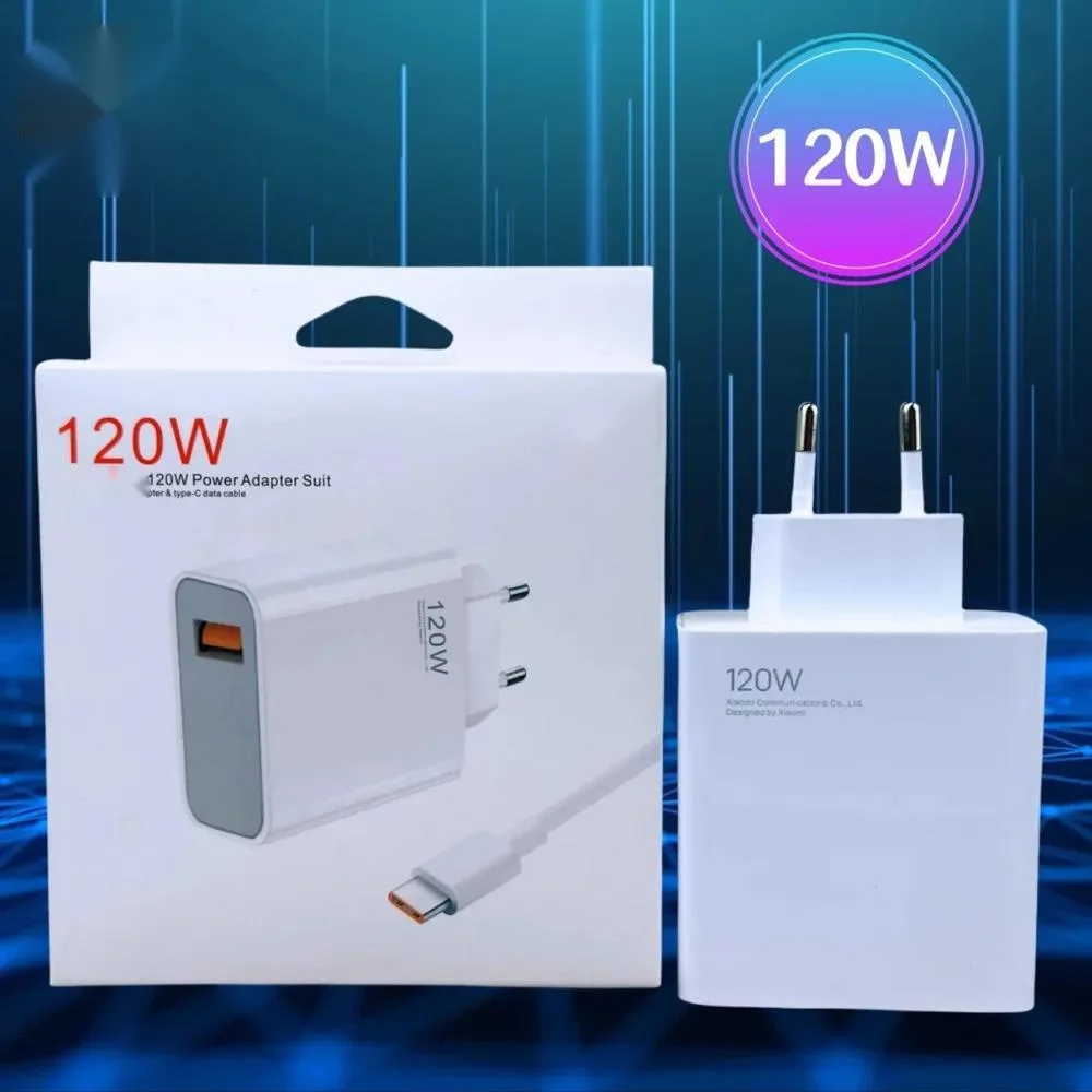 Original-Ladegerät Turbo-Schnellladung 120W EU/US Hypercharge-Adapter für Xiaomi Redmi Note 11 12 13 Pro Plus 5G Mi 14 13 13T Kabel Image