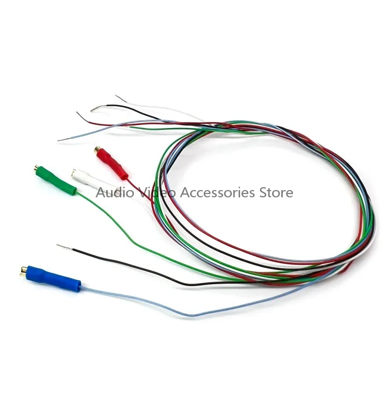Plattenspieler-Tonabnehmerstiftarm aus Sauerstofffreiem Kupfer mit Erdungsdraht AWG32 # 508 mm für LP-Vinyl-Plattenspieler, HIFI-Zubehör Image